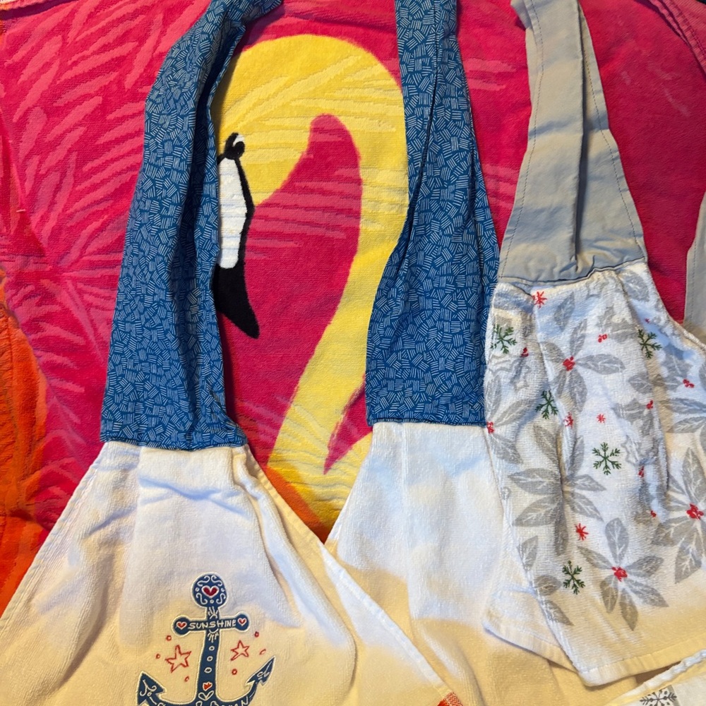 Kitchen boas or kitchen scarf. 3 of these handy items handmade by local vendor.